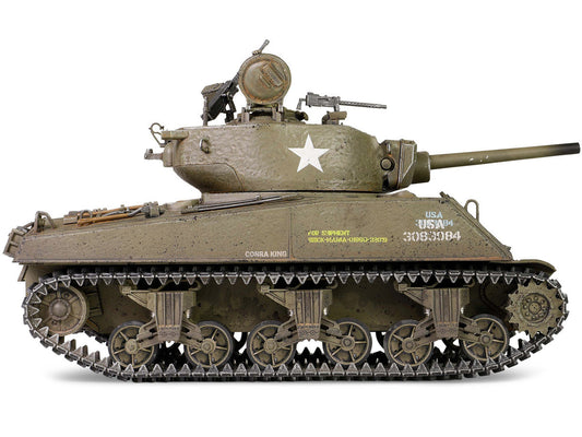 Sherman M4A3E2 (75) “Cobra King” Medium Tank “First in Bastogne” George Smith Patton’s 4th A.Div. 3rd Army Bastogne area (26 December 1944) "Engine Plus" Series 1/32 Diecast Model by Metal Proud Metal Proud