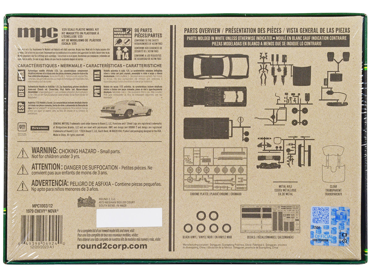 Skill 2 Model Kit 1979 Chevrolet Nova 2-in-1 Kit 1/25 Scale Model by MPC MPC