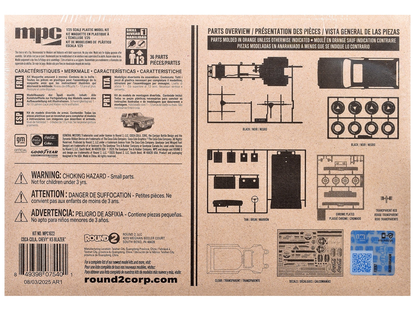 Skill 1 Model Kit Chevrolet K5 Blazer "Coca-Cola" 1/25 Scale Model by MPC