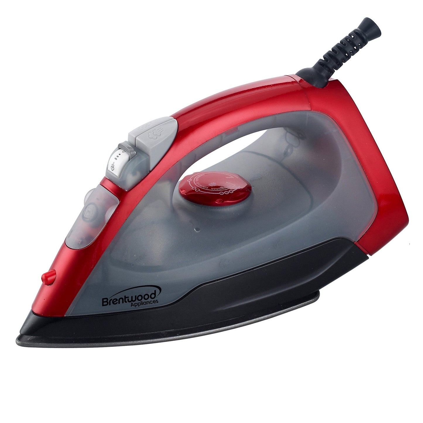 Brentwood Full Size Steam / Spray / Dry Iron in Red and Gray W2B