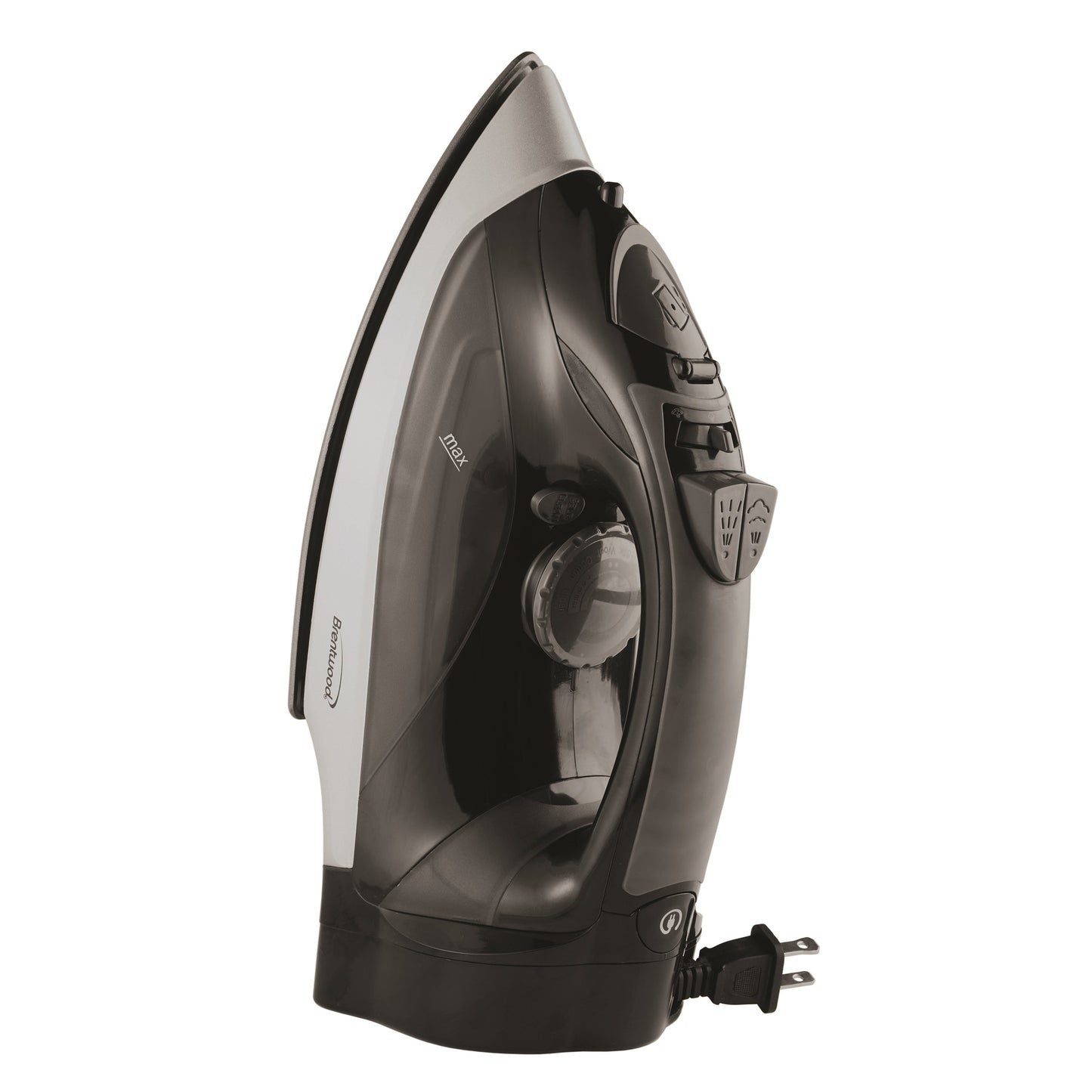 Brentwood Steam Iron With Retractable Cord - Black W2B