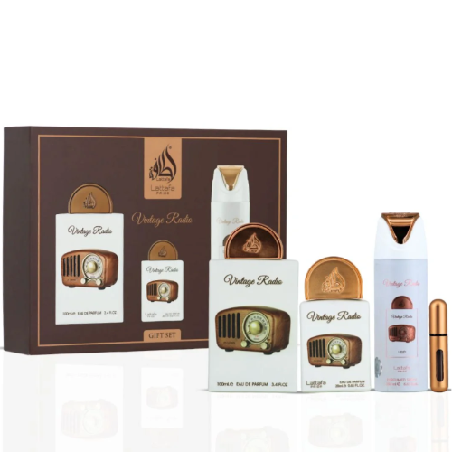 Lattafa Vintage Radio 3 Piece Gift Set W2B