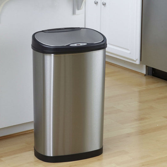 Stainless Steel 13 Gallon Touchless Kitchen Trash Can Unbranded