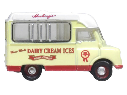 Bedford CA Ice Cream Van "Hockings Dairy Cream Ice" Cream with White Top 1/148 (N) Scale Diecast Model Car by Oxford Diecast-1