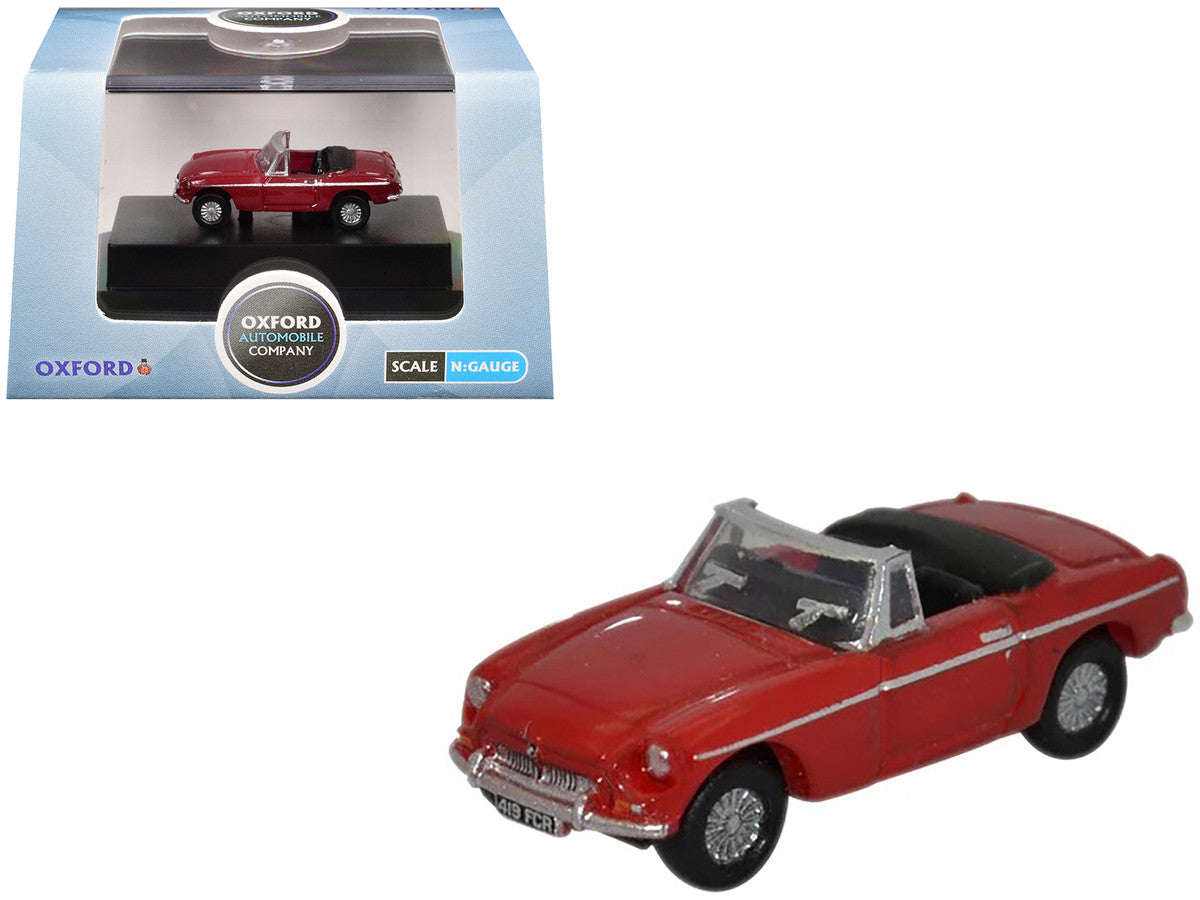 MG MGB Roadster RHD (Right Hand Drive) Tartan Red 1/148 (N) Scale Diecast Model Car by Oxford Diecast Oxford Diecast