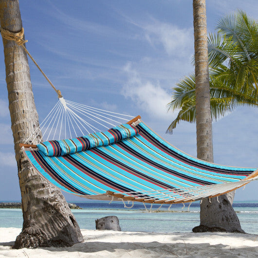 Outdoor Hammock with Detachable Pillow-Red W2B
