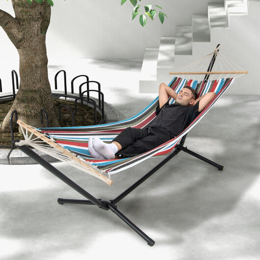 Hammock with Stand and Carrying Case-Multicolor W2B