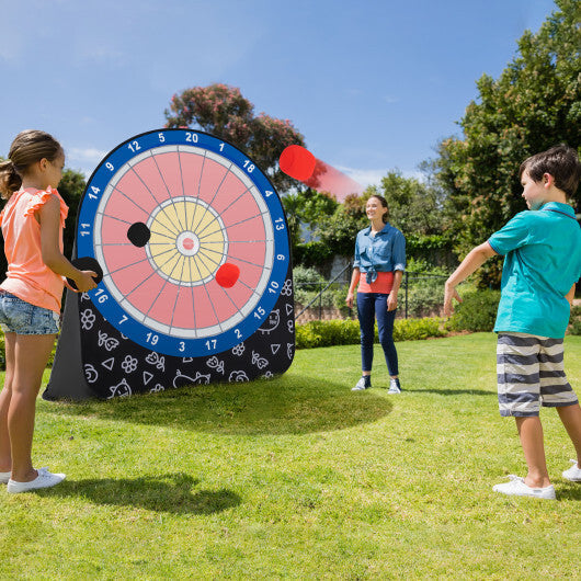 Large Dart Board for Kids with 4 Kick Balls-Red W2B