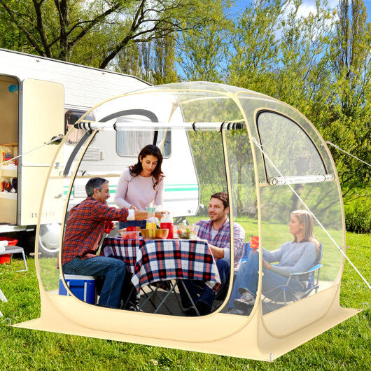 Instant Pop up Sports Tent with Carrying Bag and Floor Mat for 1-2/5-6 People-M W2B