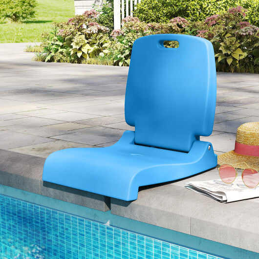 Foldable Outdoor Pool Chair with Handle and Back Support-Pink W2B