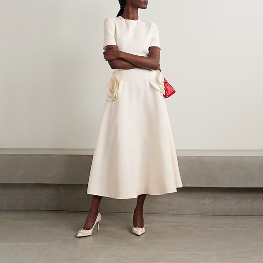 Fashion Personalized Flower Stitching Dress Women LadyShow.Store