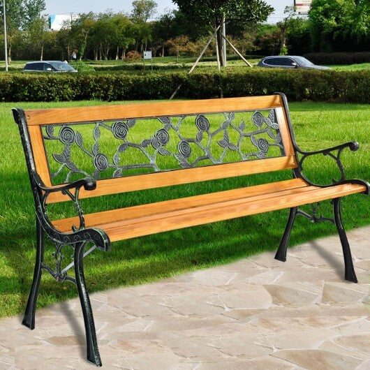 49 1/2 Inch Patio Park Garden Porch Chair Bench W2B