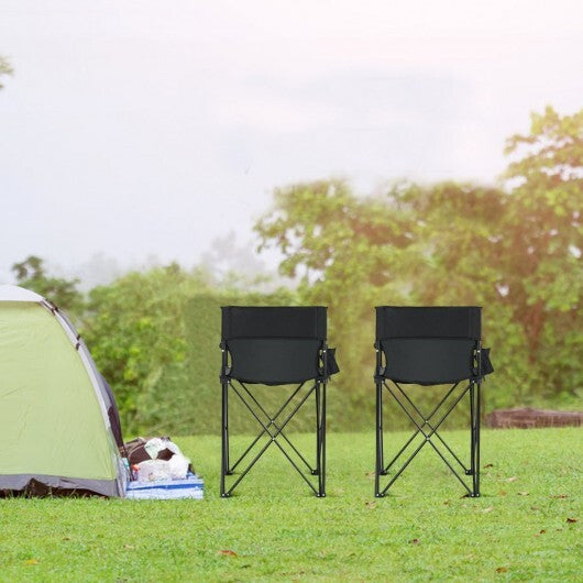 Portable 38 Inch Oversized High Camping Fishing Folding Chair W2B
