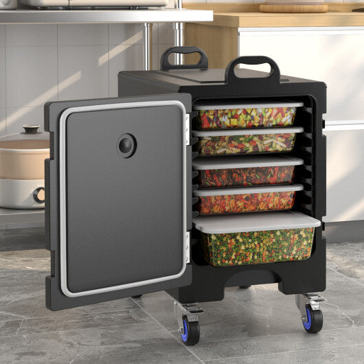 2 Pieces 81 Quart Insulated Food Pan Carrier Stackable W2B