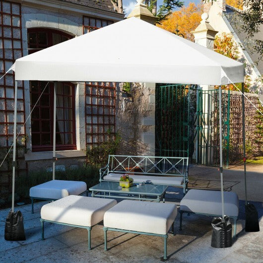 8'x8' Outdoor Pop up Canopy Tent w/Roller Bag-Blue W2B