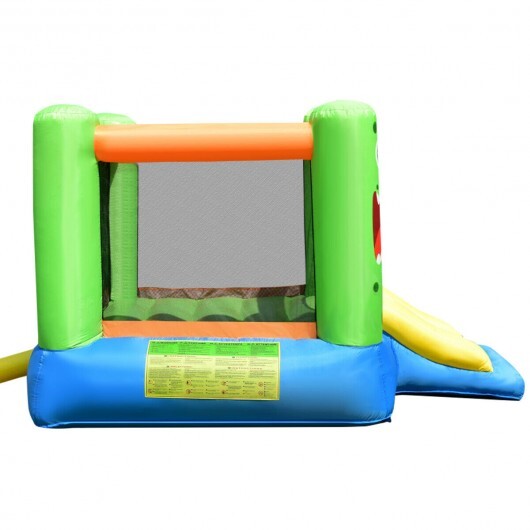 Inflatable Bounce House Jumper Castle Kid's Playhouse with Long Slide W2B