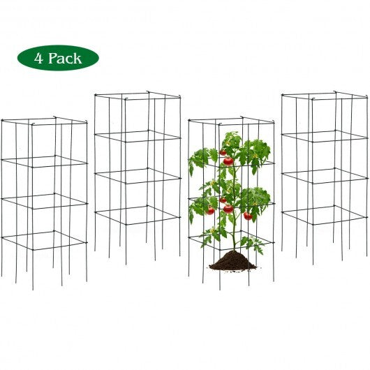 4 Pack Garden Trellis for Climbing Plants for Flower Vegetable W2B