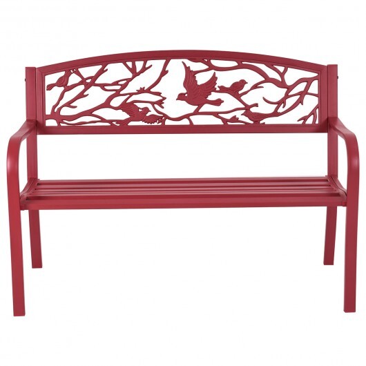 Patio Garden Bench Park Yard Outdoor Furniture W2B