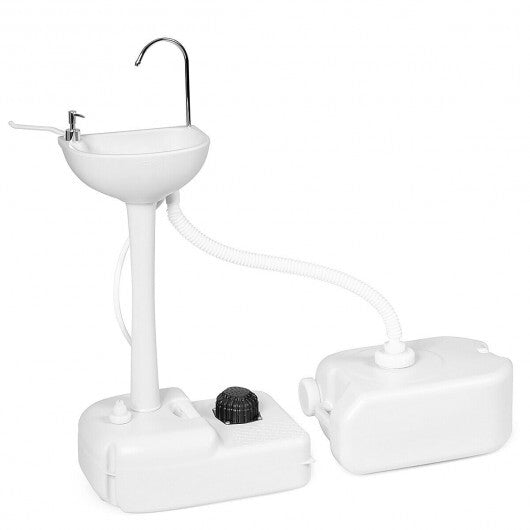 Camping Hand Wash Station Basin Stand with 4.5 Gallon Tank W2B