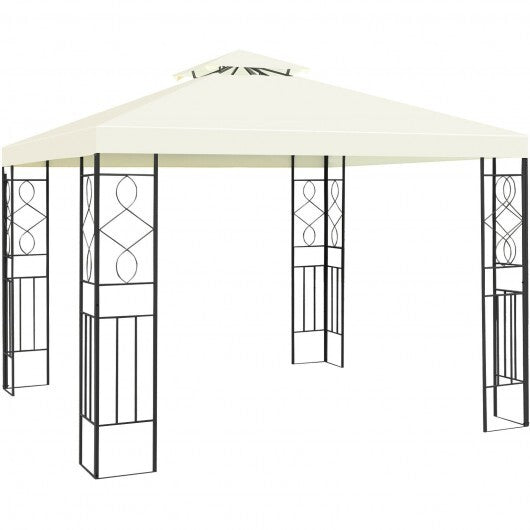 2 Tiers 10 x 10 Feet Patio Gazebo Canopy Tent W2B