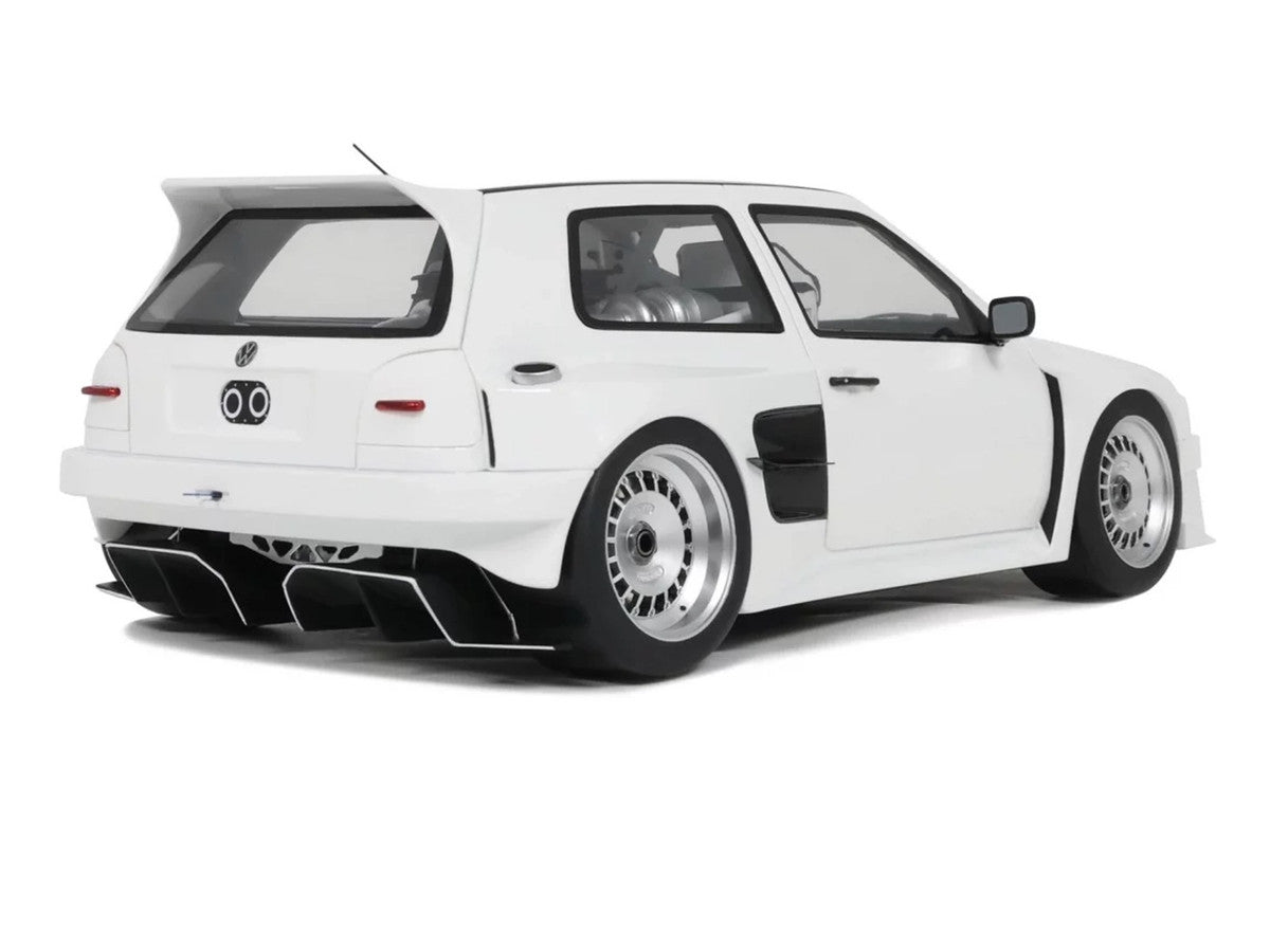 2024 Volkswagen Golf III by Khyzyl Saleem White Limited Edition to 2000 pieces Worldwide 1/18 Model Car by Otto Mobile-4