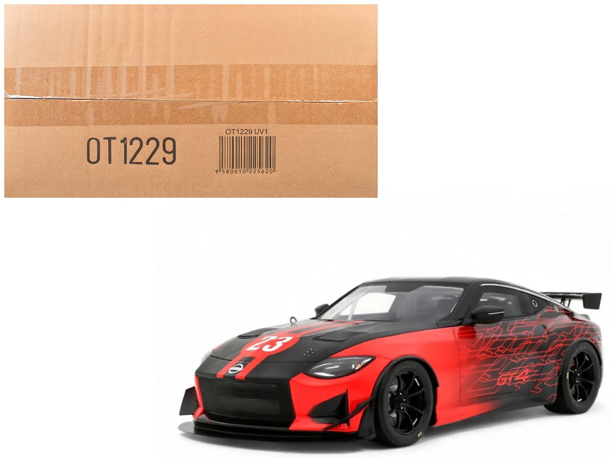 2022 Nissan Z GT4 #23 Black with Red Graphics "2022 SEMA Show" 1/18 Model Car by Otto Mobile-4