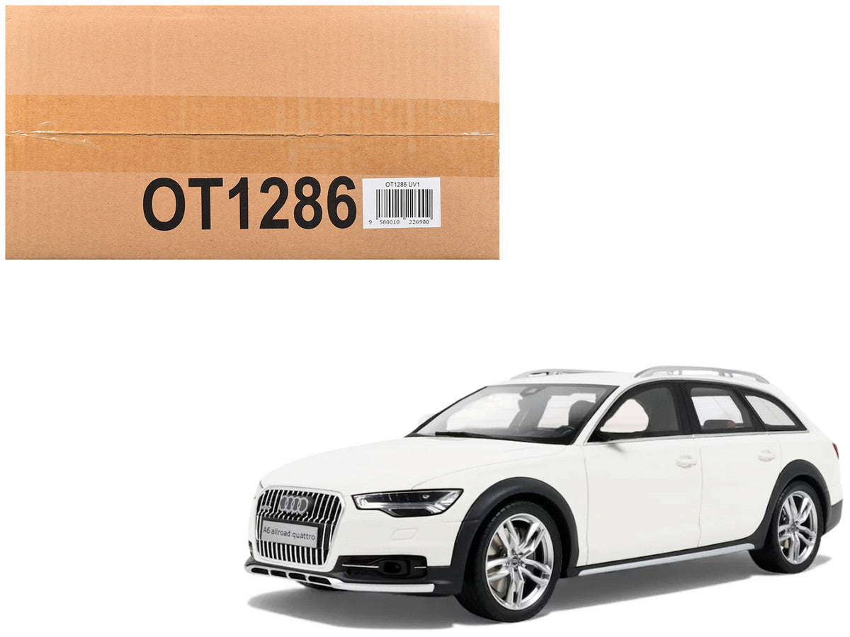 2015 Audi C7 All Road Ibis White 1/18 Model Car by Otto Mobile Otto Mobile