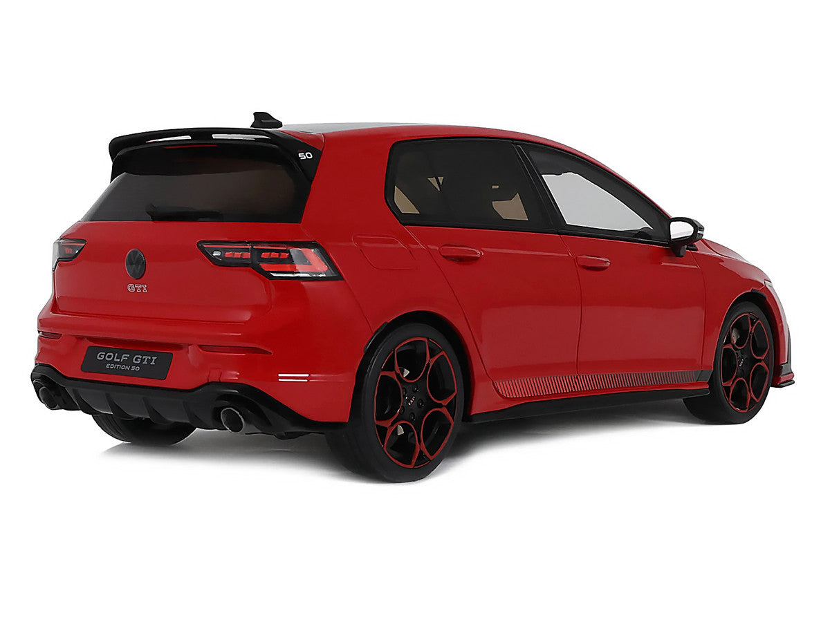 2024 Volkswagen Golf Mk.8 GTi 50th Edition Tornado Red Limited Edition to 999 pieces Worldwide 1/18 Model Car by Otto Mobile Otto Mobile