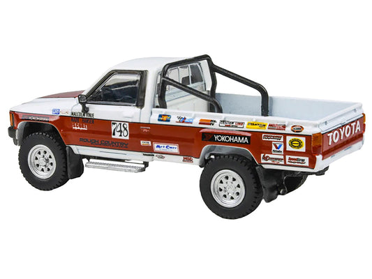 Toyota Hilux Pickup Truck #748 Malcolm Vinje - Mark Hansen "Mojave 250" (1987) 1/64 Diecast Model Car by Paragon Models Paragon