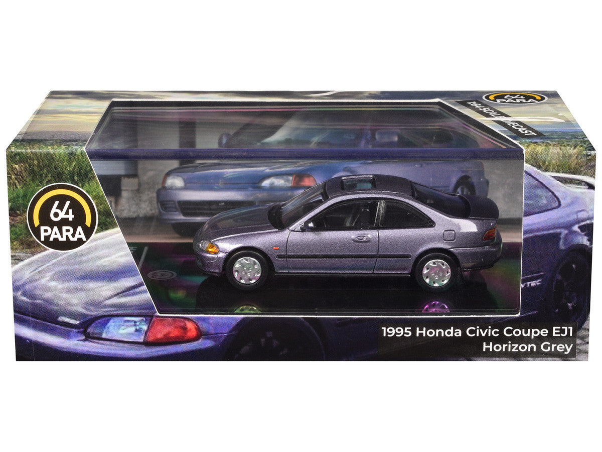 1995 Honda Civic Coupe EJ1 Horizon Gray Metallic with Sunroof 1/64 Diecast Model Car by Paragon Paragon