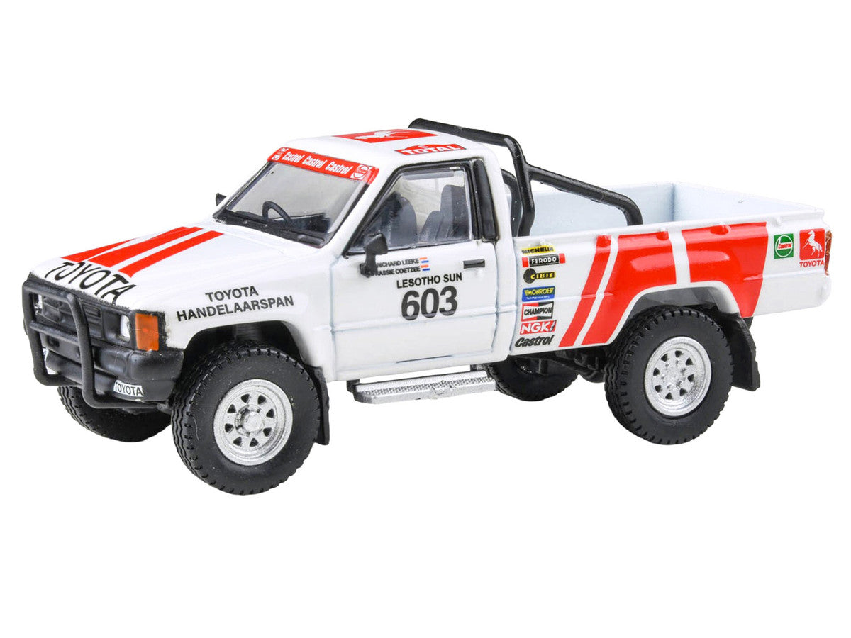 Toyota Hilux Pickup Truck #603 Kassie Coetzee - Richard Leeke Winner "Roof of Africa" (1993) 1/64 Diecast Model Car by Paragon Models Paragon