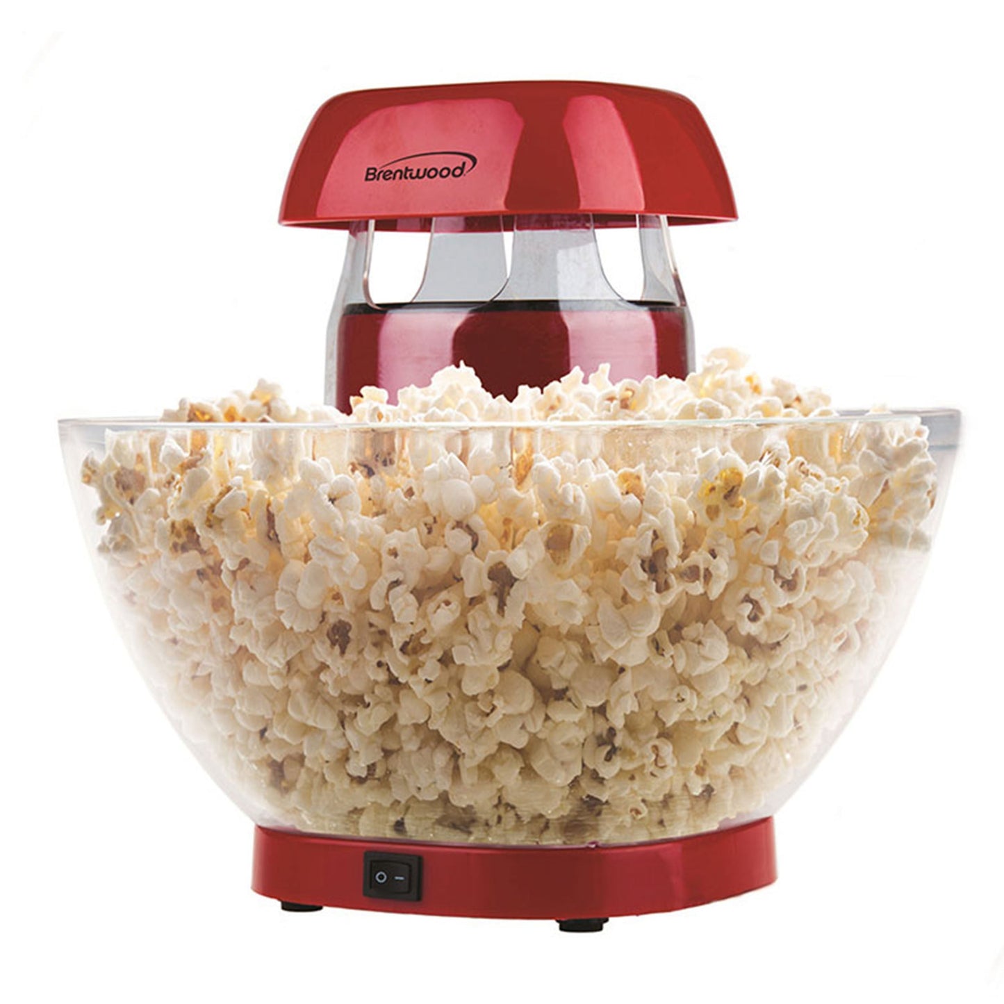 Brentwood Jumbo 24-Cup Hot Air Popcorn Maker in Red W2B
