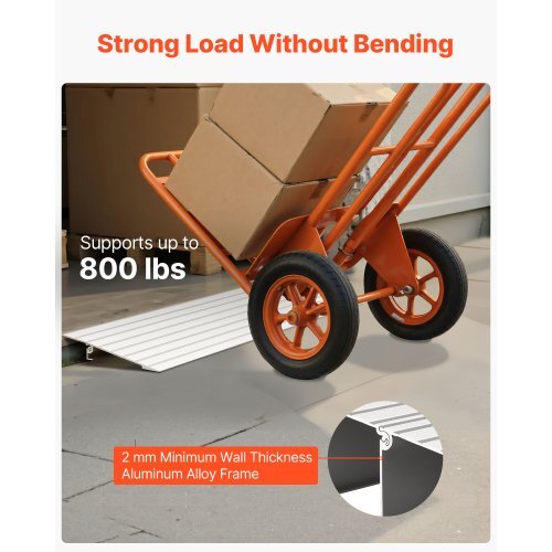 Door Threshold Ramp, 1 inch Rise, Aluminum Alloy Threshold Ramp Rated 800 lbs Load Capacity, Handicap Ramps for Home Steps for Wheelchair, Scooters, Power Chairs, Walkers, Bicycle, Tricycle