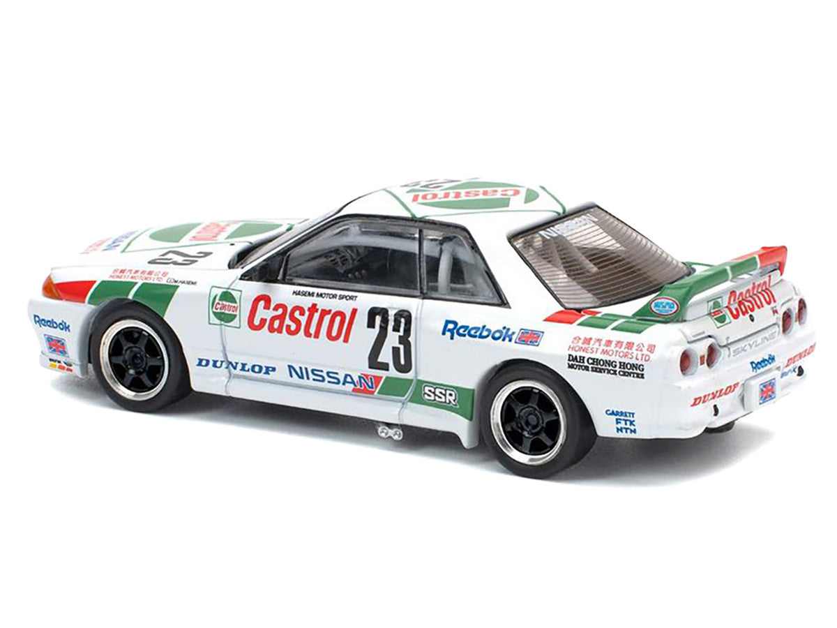 Nissan Skyline GT-R (BNR32) RHD (Right Hand Drive) #23 Winner "Macau Guia Race" (1990) 1/64 Diecast Model Car by Pop Race Pop Race