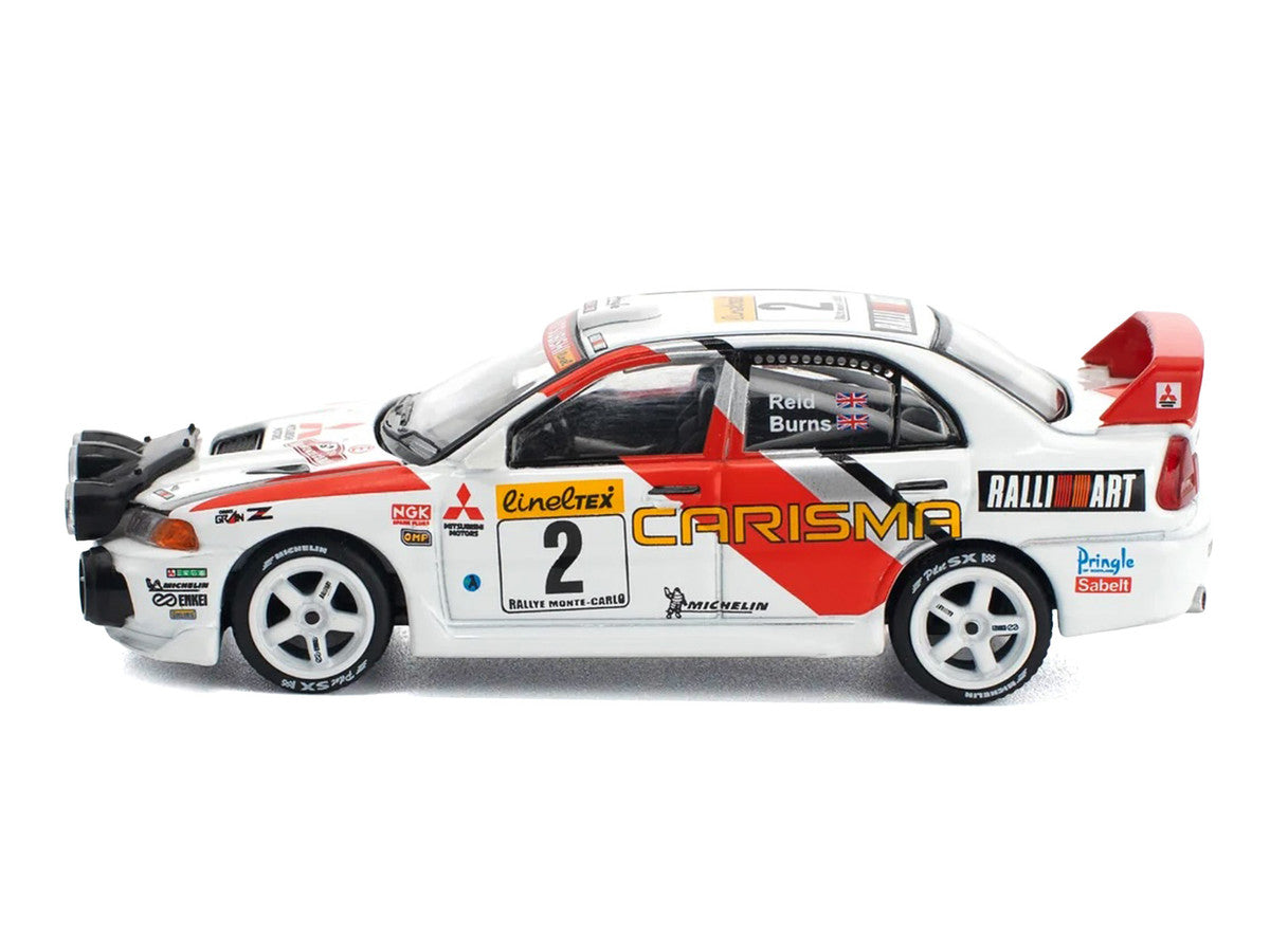 Mitsubishi Lancer Evolution IV RHD (Right Hand Drive) #2 Richard Burns - Robert Reid "Monte Carlo Rally" (1998) 1/64 Diecast Model Car by Pop Race Pop Race