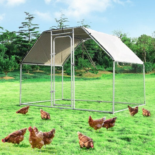 9.5 x 6.5 Feet Large Walk In Chicken Run Cage W2B