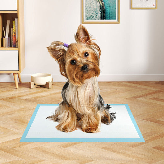 Dog and Puppy Pee Pads 18" x 13" (300 Counts) for Potty Training-Blue W2B