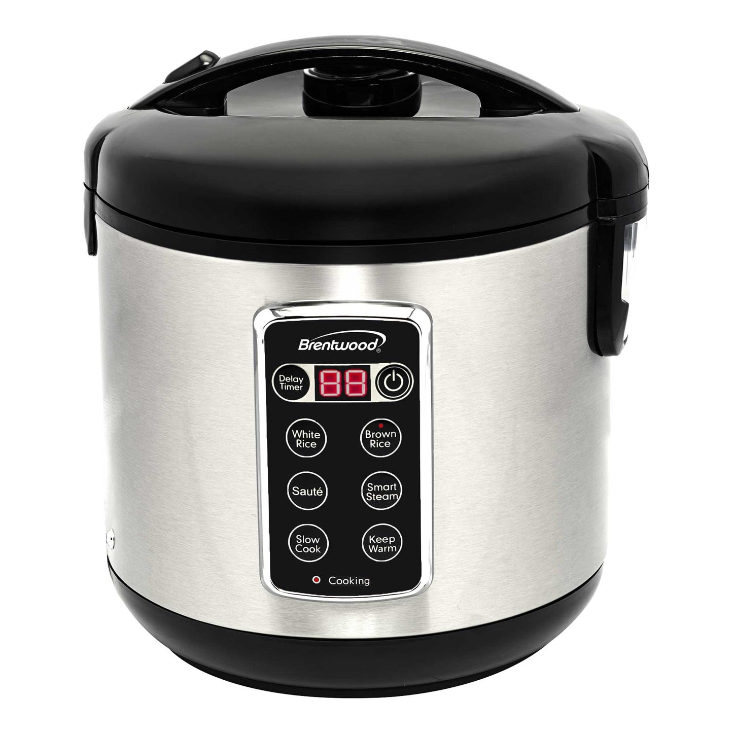 Brentwood 10 Cup 7-Function Smart Rice Multi-Cooker in Stainless Steel W2B