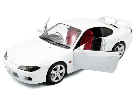 1999 Nissan Silvia (S15) Spec-R Aero RHD (Right Hand Drive) Aspen White 1/18 Diecast Model Car by Solido