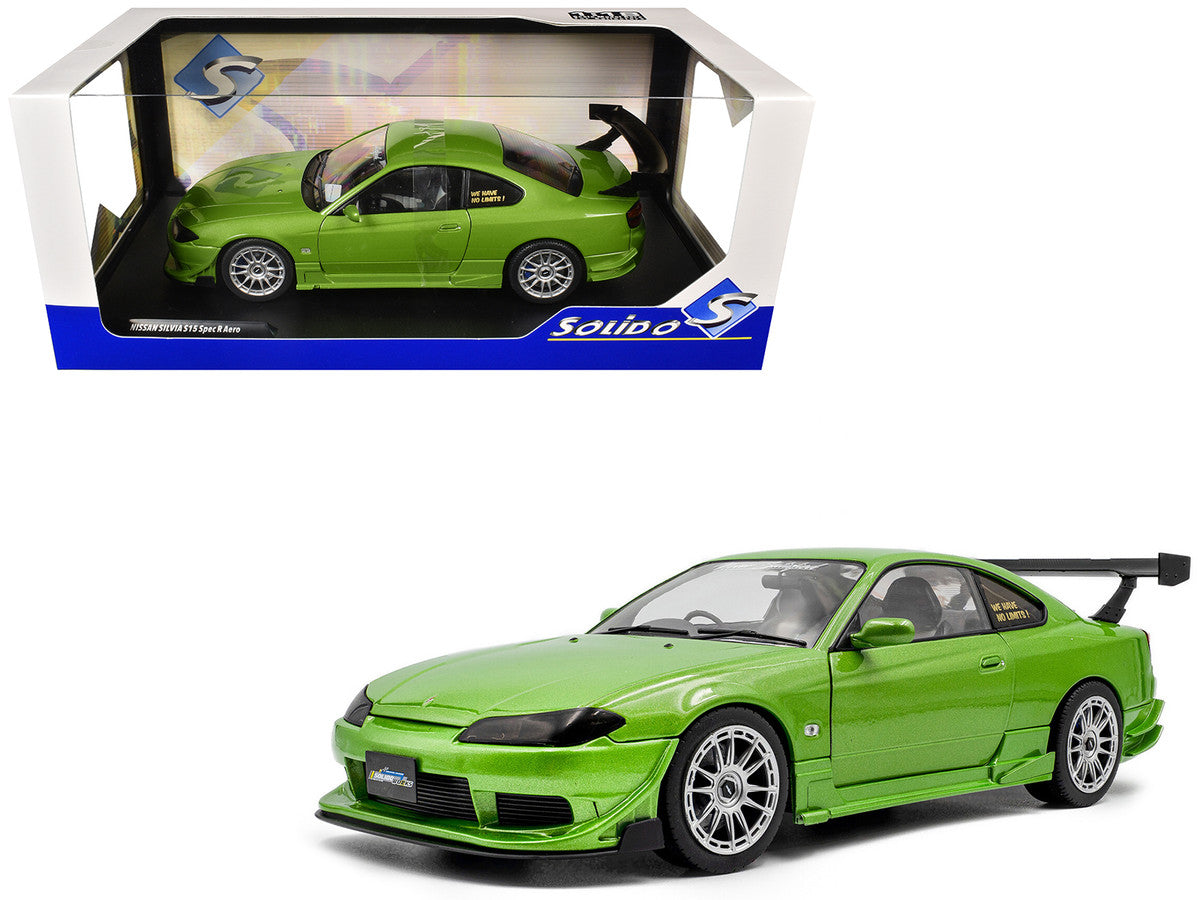1999 Nissan Silvia S15 Spec-R Aero RHD (Right Hand Drive) "Never Satisfied" Green Metallic 1/18 Diecast Model Car by Solido-4