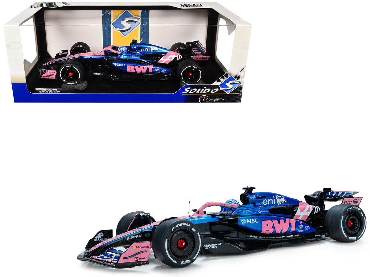 Alpine A525 #10 Pierre Gasly "BWT" Formula One F1 "Bahrain GP" (2025) "Competition" Series 1/18 Diecast Model Car by Solido-4