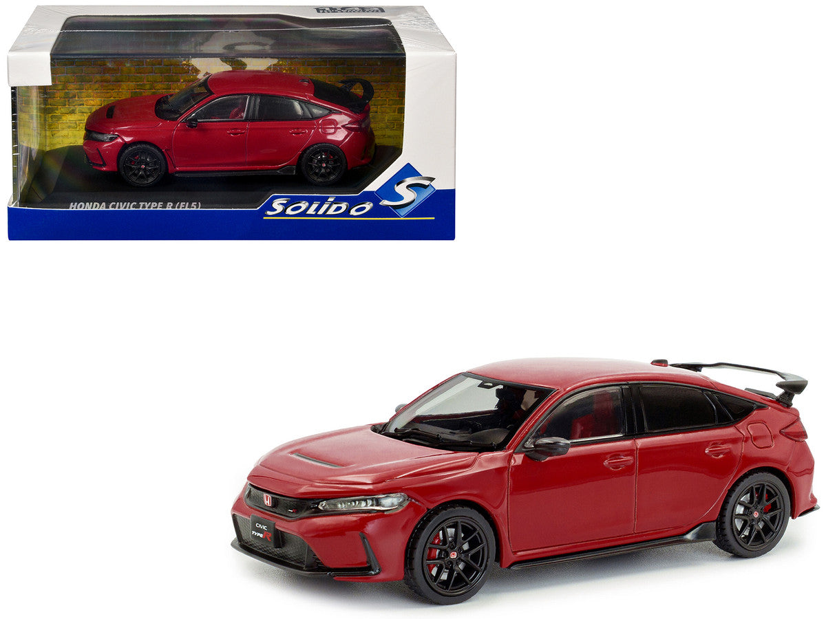 2022 Honda Civic Type R Rally Red 1/43 Diecast Model Car by Solido-4