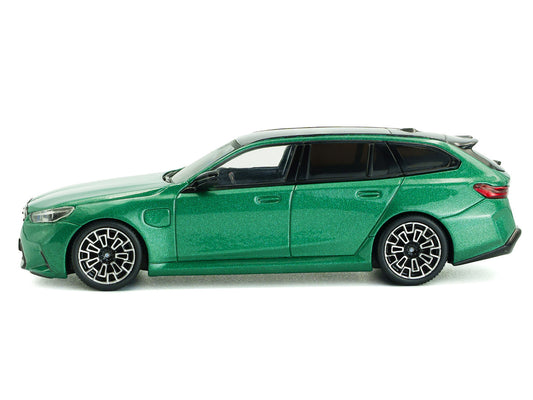 2024 BMW M5 Touring Isle Of Man Green Metallic with Black Top 1/43 Diecast Model Car by Solido-1