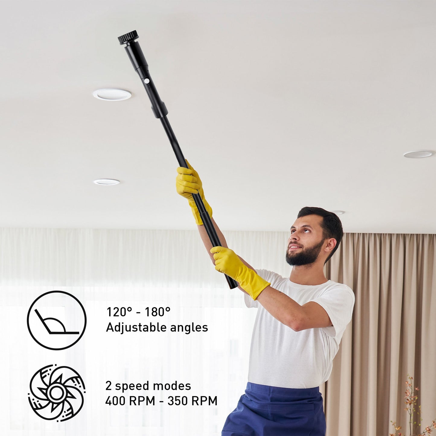 Pursonic Rechargeable Electric Scrubber & Handy Solutions 9-Piece Tool Kit Home Cleaning & Repair Bundle Pursonic