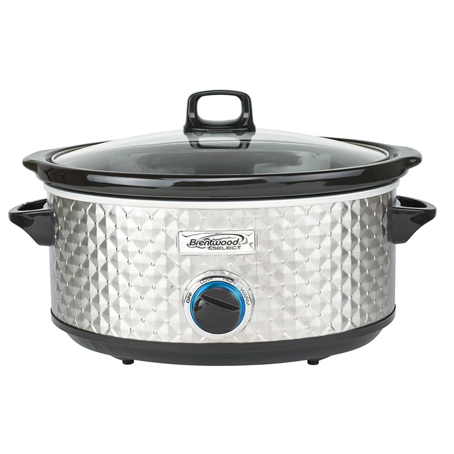 Brentwood Select 7 Quart Slow Cooker in Silver W2B