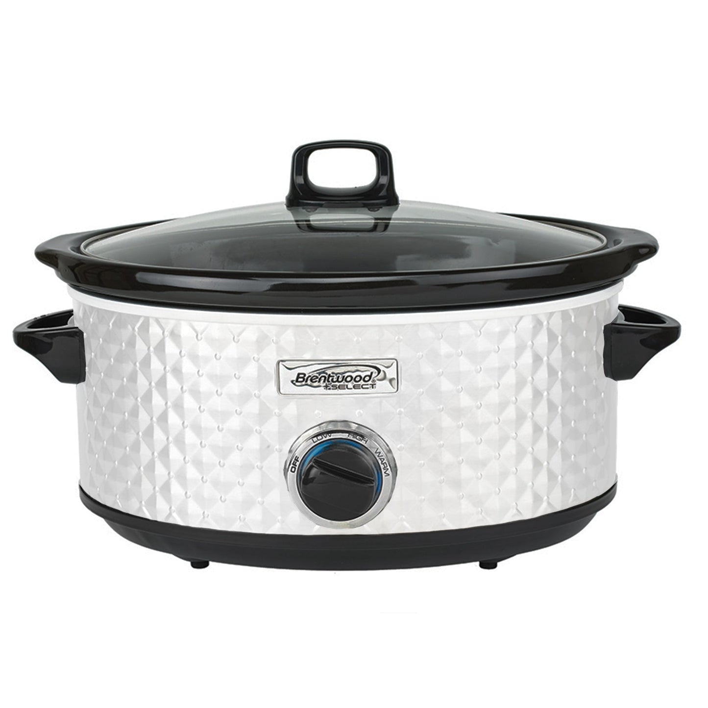 Brentwood Select 7 Quart Slow Cooker in White W2B