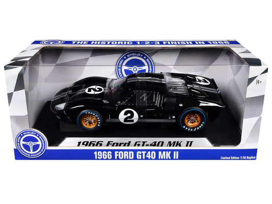 Ford GT40 MKII #2 Bruce McLaren - Chris Amon "Shelby American" Winner "24 Hours of Le Mans" (1966) "60th Anniversary of Historic 1-2-3 Finish" Series 1/18 Diecast Model Car by ACME Acme