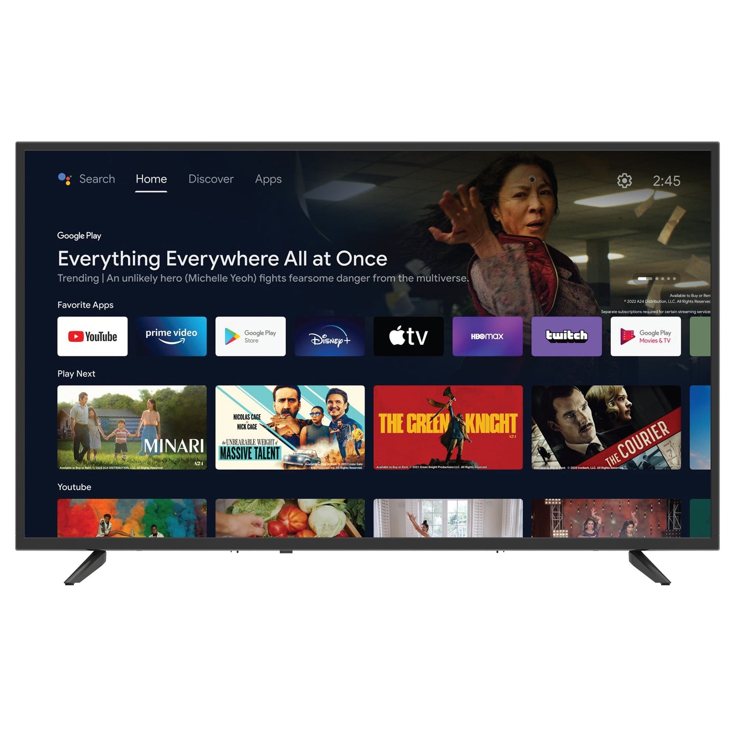 SuperSonic 43 Inch LED Smart HDTV W2B