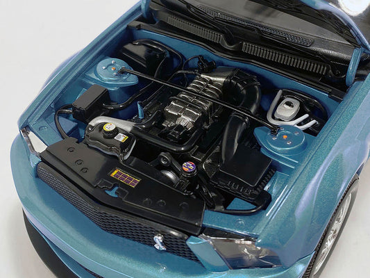 2007 Ford Shelby GT500 Windveil Blue Metallic "Shelby Collectibles" Series 1/18 Diecast Model Car by ACME Acme