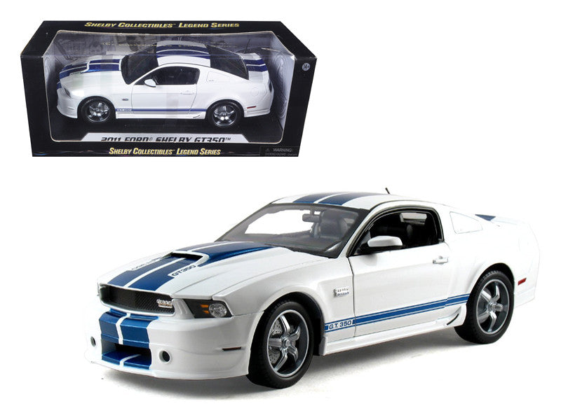 2011 Ford Shelby Mustang GT350 White 1/18 Diecast Model Car by Shelby Collectibles Shelby Collectibles